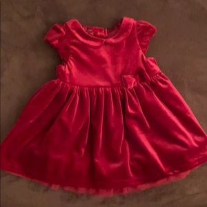 Girls velvet holiday dress.